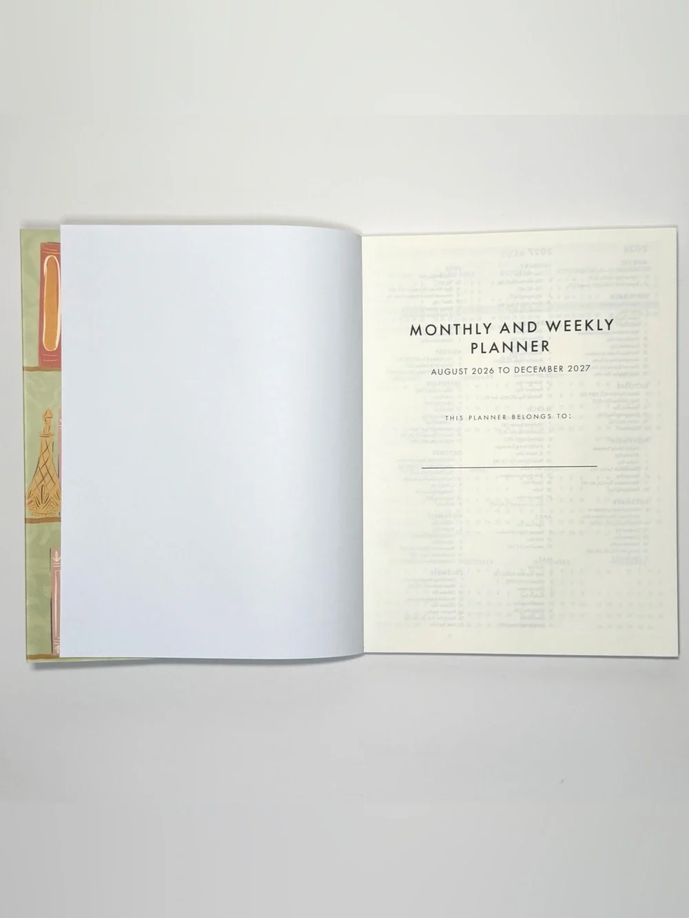 Molly & Rex 17 months 2026-2027 Monthly Weekly Planner (Floral Bookshelf)